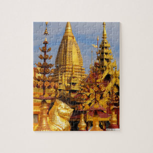 Asia, Myanmar (Burma), Bagan (Pagan). The Shwe 3 Jigsaw Puzzle