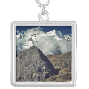 Asia, Nepal, Sagarmatha NP. A Buddhist prayer Silver Plated Necklace