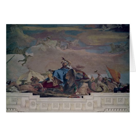 Asia, one of Four Continents from the ceiling Cards (Front Horizontal)