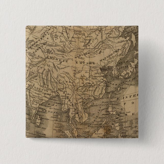 Asia Pinback Button (Front)