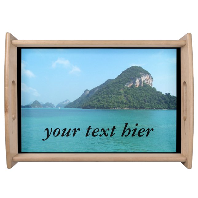 asia sea in thailand  serving tray (Front)