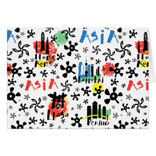 Asia | Symbols Pattern Cards (Front Horizontal)