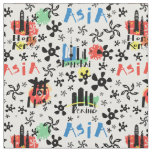 Asia | Symbols Pattern Fabric
