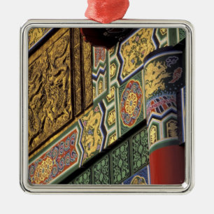 Asia, Taiwan, Taipei. The Grand Hotel, main Metal Ornament