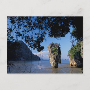 Asia, Thailand, Ao Phangnga NP, coatline, Karst Postcard