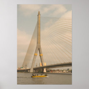 Asia, Thailand, Bangkok, bridge over Chao Poster