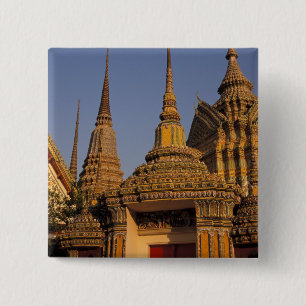 Asia, Thailand, Bangkok, Wat Po, city's oldest Button