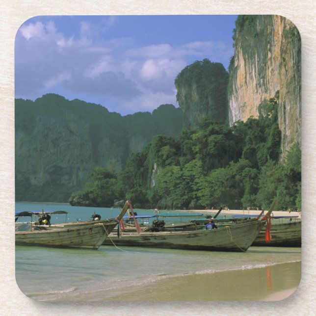 Asia, Thailand, Krabi. West Railay Beach, Drink Coaster (Front)