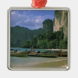 Asia, Thailand, Krabi. West Railay Beach, Metal Ornament