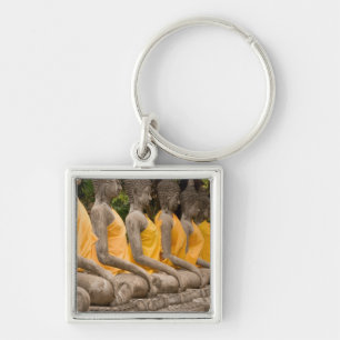 Asia, Thailand, Siam, Buddhas at Ayutthaya Keychain