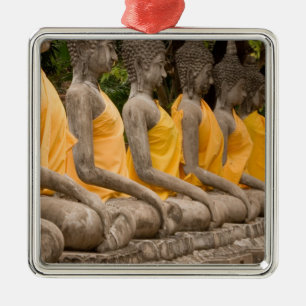 Asia, Thailand, Siam, Buddhas at Ayutthaya Metal Ornament
