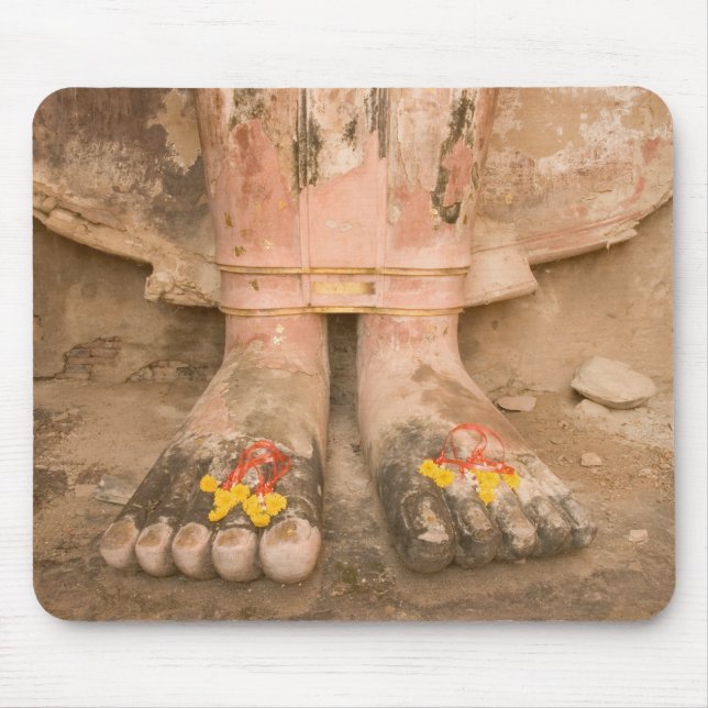 Asia Thailand, Sukhothai, Buddha's feet and Mouse Pad (Front)