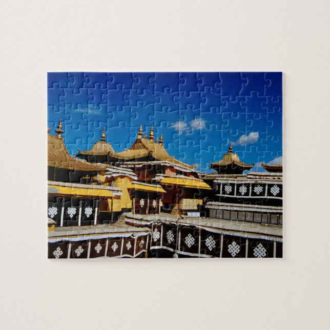 Asia, Tibet, Lhasa, Potala Palace aka Red Jigsaw Puzzle (Horizontal)