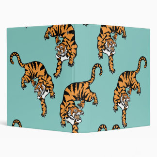 Asia Tiger Pattern 3 Ring Binder