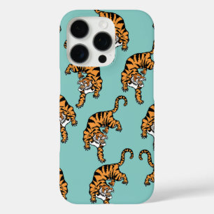 Asia Tiger Pattern iPhone 16 Pro Case