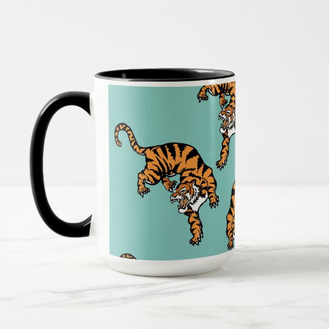 Asia Tiger Pattern Mug (Left)