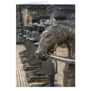 Asia, Vietnam. Figurines and horse statues Cards