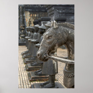 Asia, Vietnam. Figurines and horse statues Poster