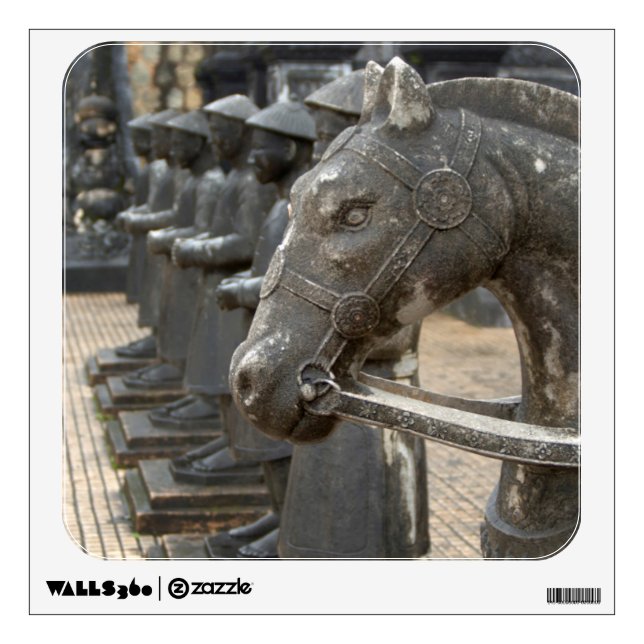 Asia, Vietnam. Figurines and horse statues Wall Decal (Front)