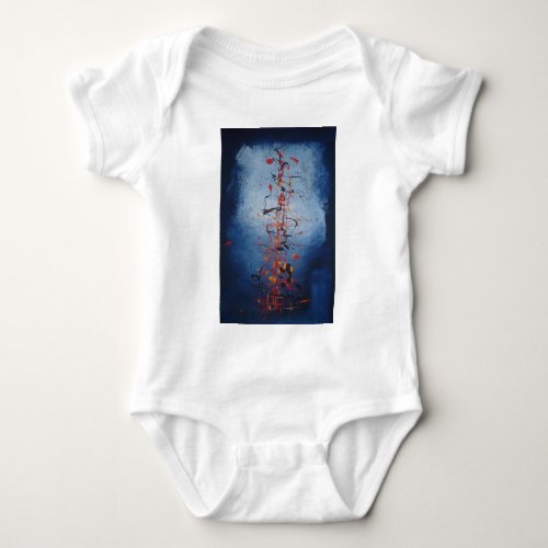 Asian Abstract Art Baby Bodysuit