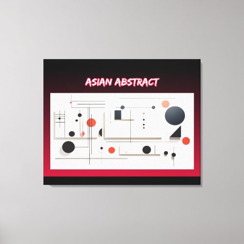 Asian Abstract Canvas Print