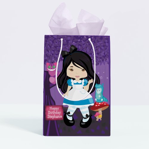 Asian Alice in Wonderland Personalized Medium Gift Bag