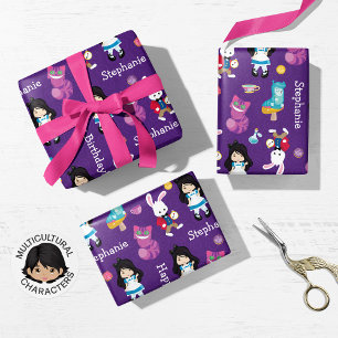 Asian Alice's Adventures in Wonderland  Wrapping Paper Sheets