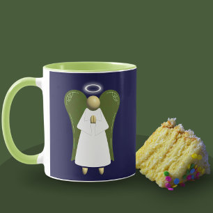 Asian Angel, Green Guardian Angel Mug