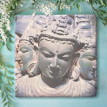 Asian Antique Carved Faces Statue Photo Stylish Stone Coaster<br><div class="desc">This Asian stone carving of three heads exudes peace and solitude. Contemplate and reflect on what you can accomplish whenever you use this stunning photography stone coaster with your favorite beverage. Makes a great housewarming gift! You can easily personalize this stone coaster plus I also offer customization on any product....</div>