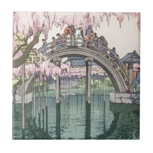 Asian Art Vintage Oriental Classic Masterpiece Tile