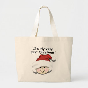 Asian Baby First Christmas Tote Bag