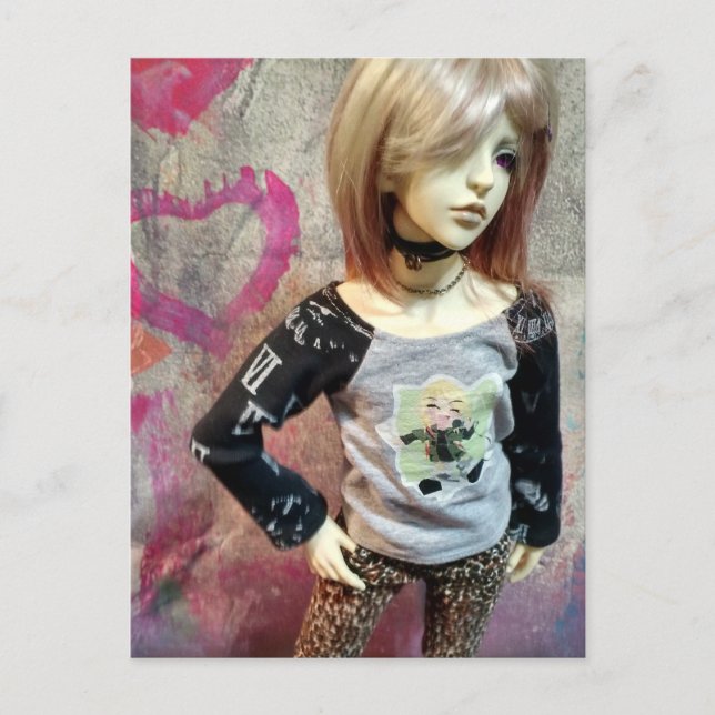 Asian Ball-Jointed Doll, Dollzone Floy Postcard (Front)