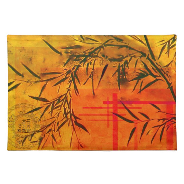 Asian Bamboo Art Placemat (Front)