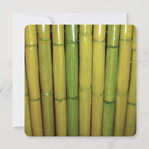 Asian Bamboo Stalks Japanese Sushi Dinner Party Invitation