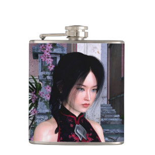 Asian Beauty Hip Flask