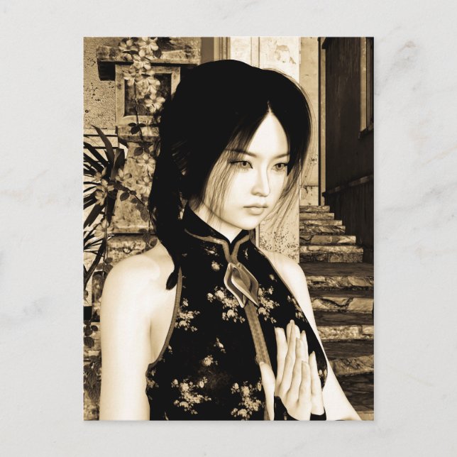 Asian Beauty Postcard (Front)