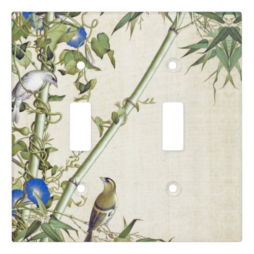 Asian Birds Flowers Bamboo Light Switch Cover