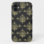 Asian Black And Gold Glitter Florish Iphone Iphone 11 Case at Zazzle
