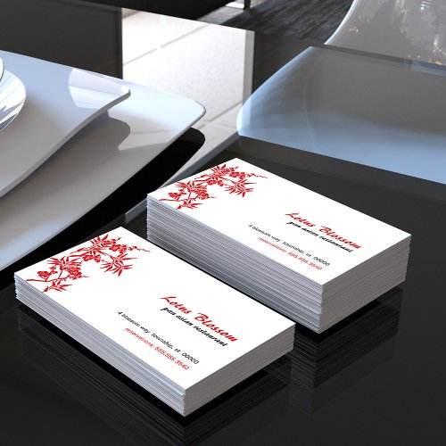 Asian Blossom Business Card