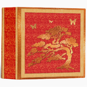 Asian Brocade & Tree Binder