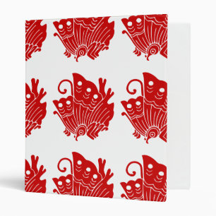 Asian Butterfly Japanese Kamon Design Binder