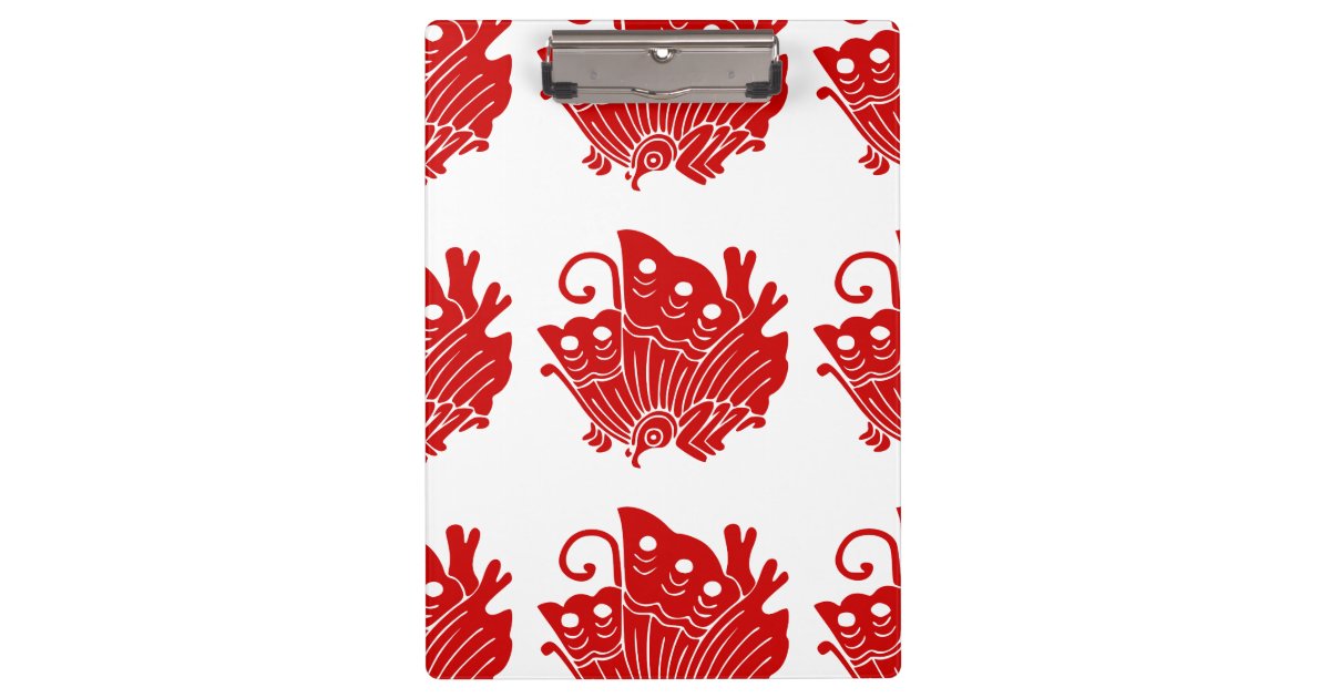 Asian Butterfly Japanese Kamon Design Clipboard Zazzle