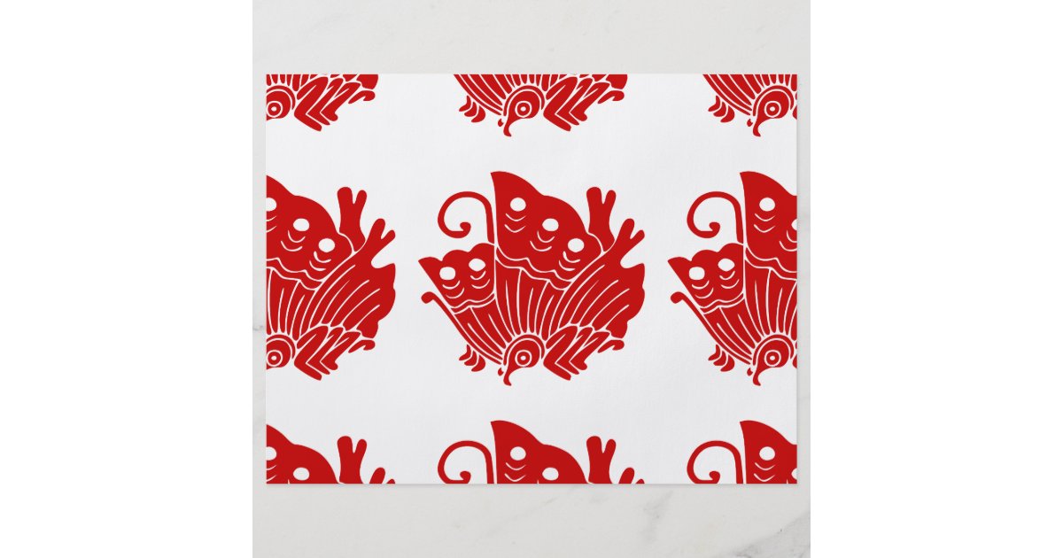 Asian Butterfly Japanese Kamon Design Flyer Zazzle