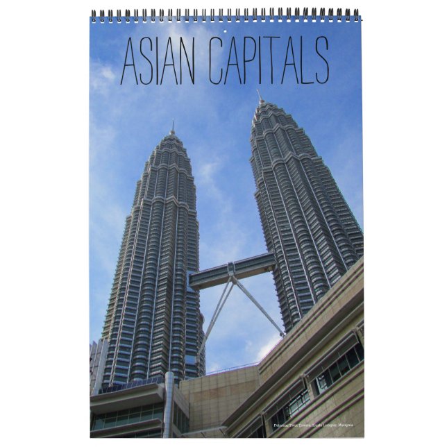 asian capital cities (with locations) 2026 calendar (Cover)