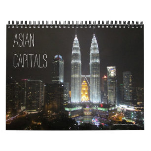 asian capitals (with locations) 2027 calendar