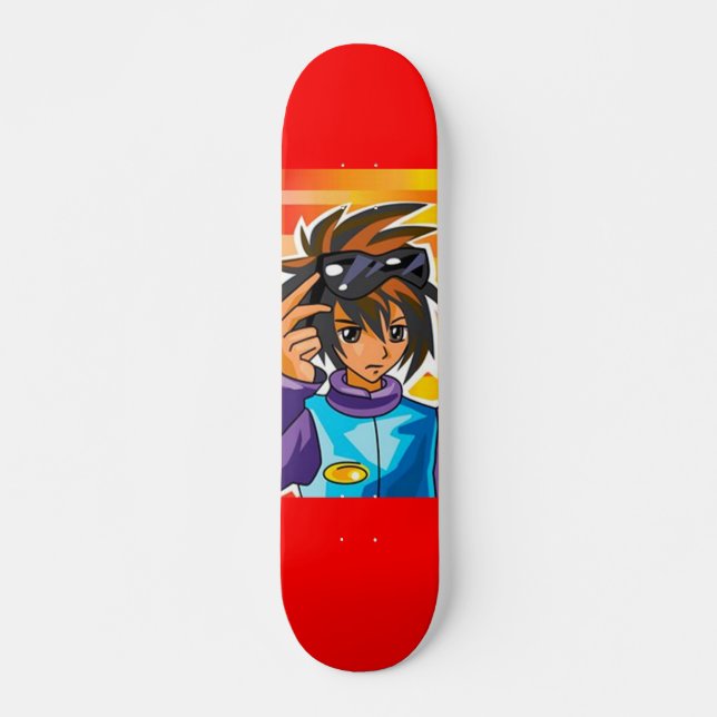 Asian Cartoon-Art Skateboard Deck (Front)