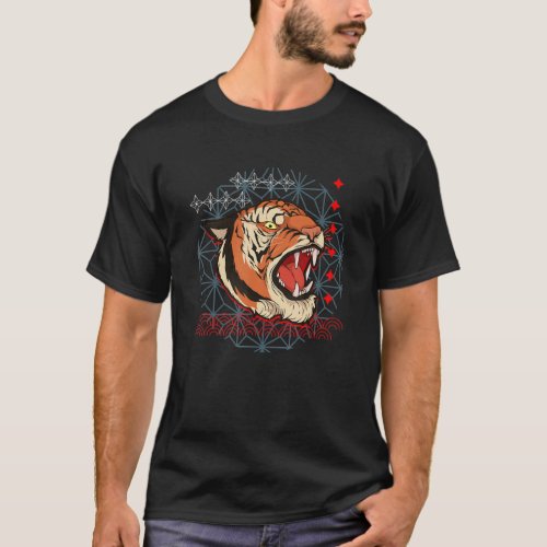 Asian Cat  Animal Predator Tiger T_Shirt