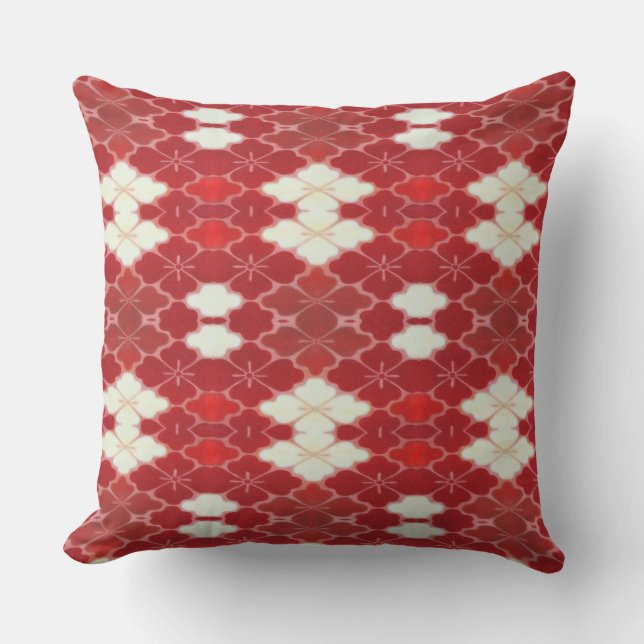 Asian Cherry Throw Pillow (Front)