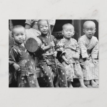 Asian Children In Traditional Clothes (1908) Postcard by HTMimages at Zazzle