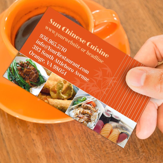 Asian Chinese Restaurant Business Card Template (Creator Uploaded)